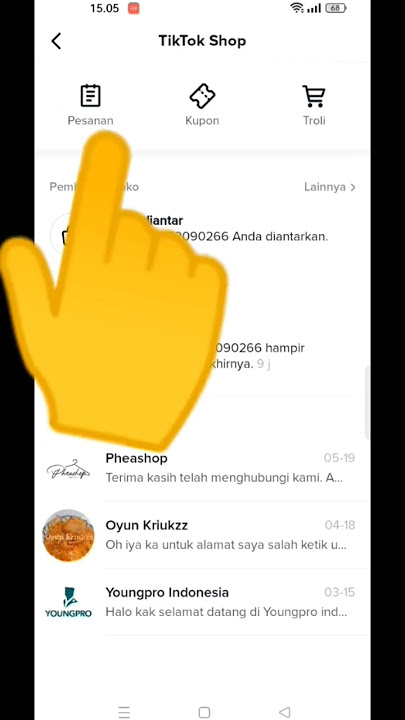 cara melacak posisi pesanan di Tik tok shop 2023#shorts #caramelihatposisipesananditiktokshop