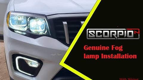 Scorpio N Fog Lamp Installation Original