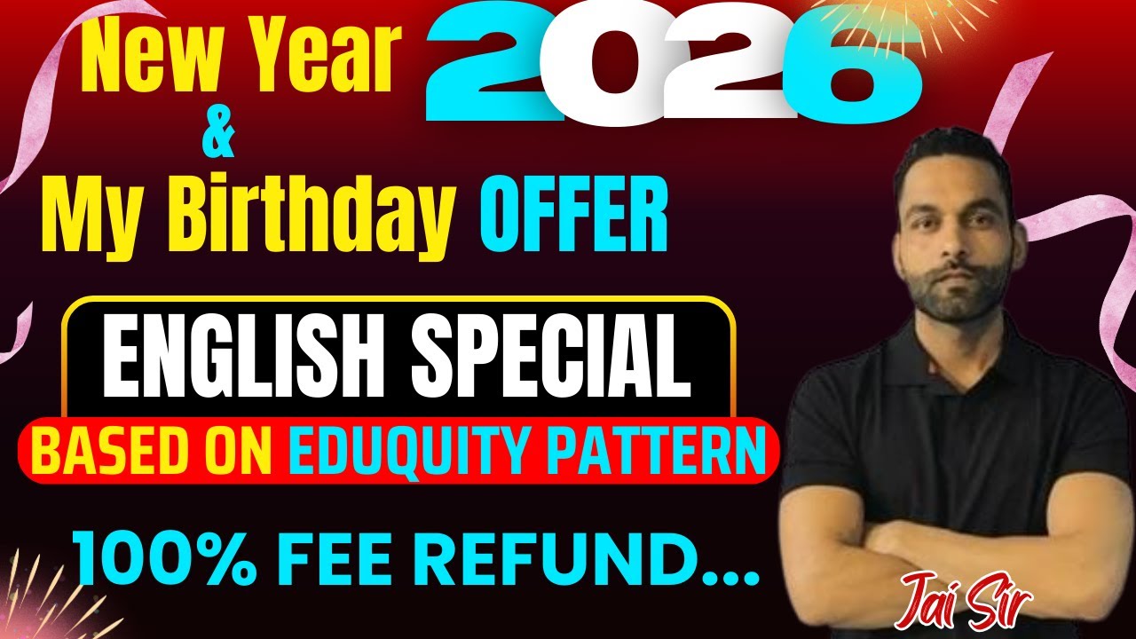 New Year Offer 2026 | SSC English Courses | SSC CGL, CHSL, CPO, MTS | Jai Sir