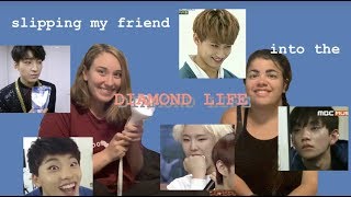 my non-kpop friend reacts to SEVENTEEN