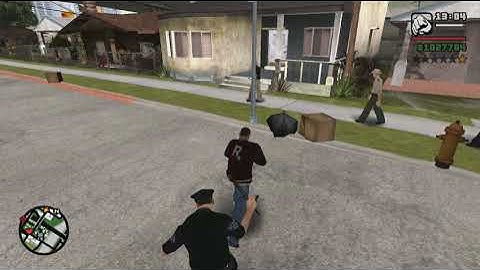 GTA SA -(GTA IV COP FAT ANIMATION MOD) Test
