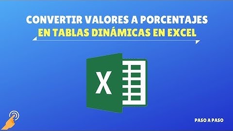 Convertir valores a porcentajes en tablas dinámicas en Excel