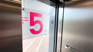 1705. Otis GEN3 MRL Traction Elevators at Horseshoe at Hub Parking Deck - RTP, NC Wealth