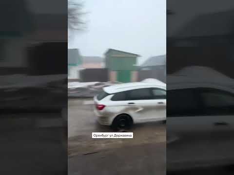 Оренбург разбитые дороги #авто #automobile #зимняядорога #скорость #зима #снегоход #дальнобой #offro