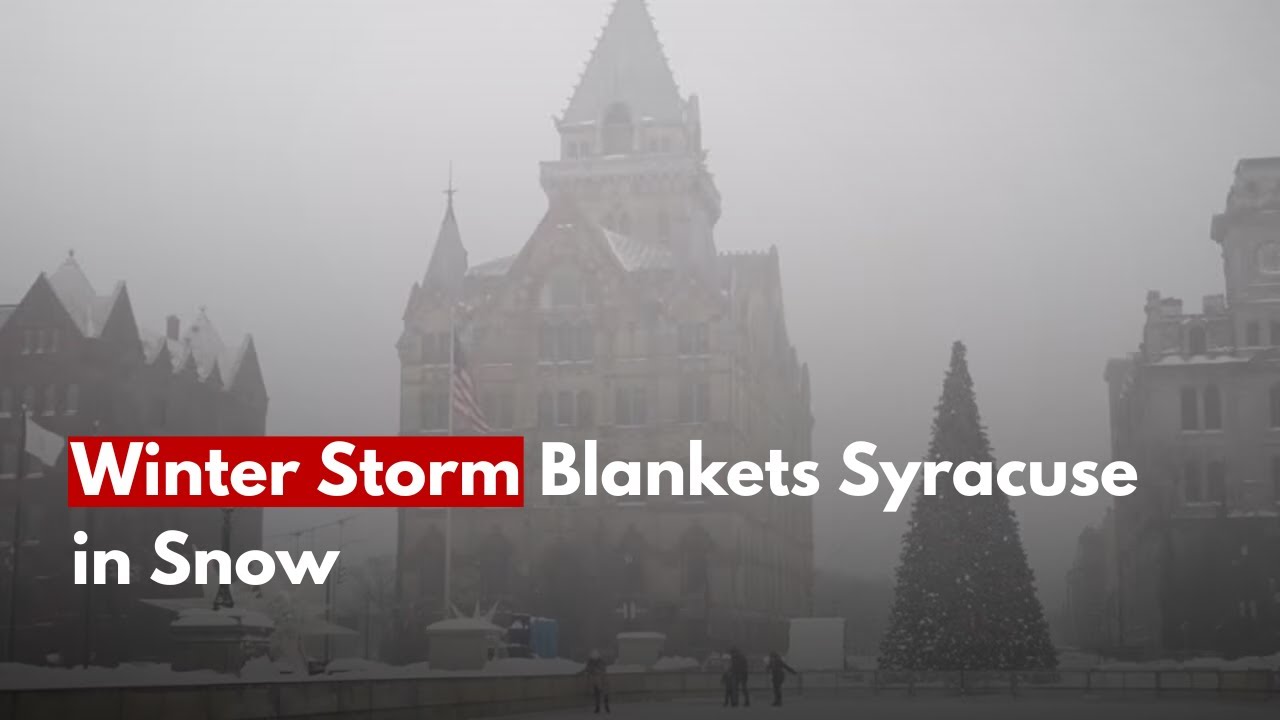 Winter Storm Blankets Syracuse in Snow | Central New York Weather - YouTube