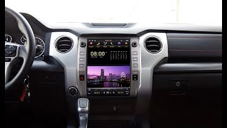 How to connect and set up 12.1 inch vertical screen head units for 2014 to 2019 Toyota Tundra