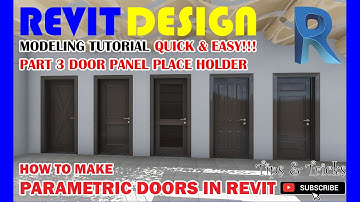 RD039. How to make a Parametric Doors in Revit. Part 3 Door Panel Place Holder.