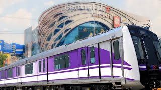 Bangkok Purple Line Train Full Ride From Tao Poon