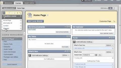 The Glossary Tool in Blackboard 9.1