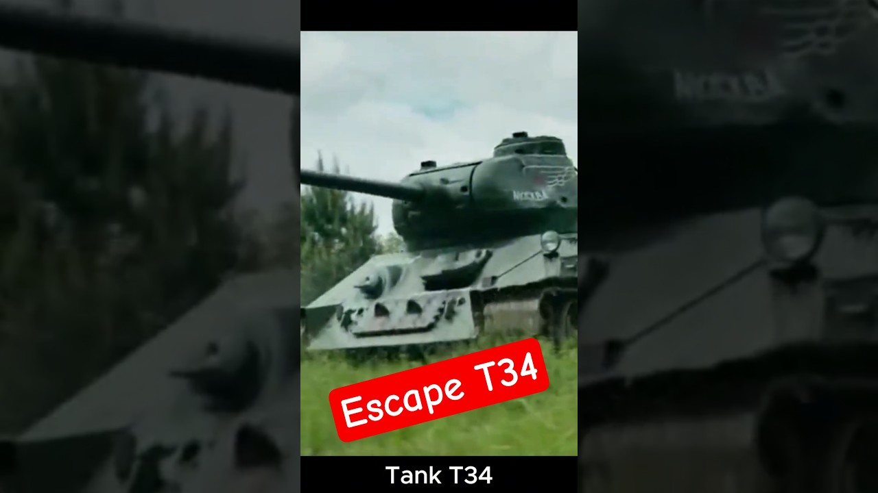 Russian T34 tank escapes from German prison 