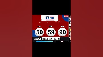 Lotería New York tarde miércoles 13 de noviembre del año 2024