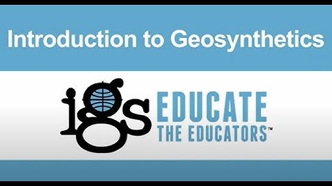 ETE for Students - An Introduction to Geosynthetics