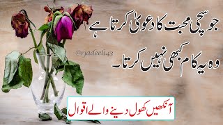 Jo Sachi Muhbbat Ka Dawa Karta Hai | New Urdu Quotes | Quotes about Love | Urdu Quotes | Hindi Quote