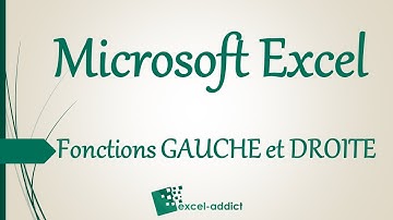 Excel - Les fonctions GAUCHE et DROITE