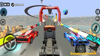 Impossible Stunt Car Tracks 3D h#36 - New Euro Truck Driving Multiplayer Mode - Android Gameplay screenshot 5