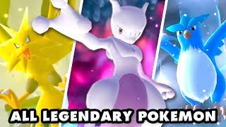 Pokemon Let's Go Pikachu and Eevee - All Legendary Pokemon!