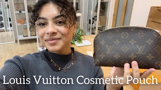 Louis Vuitton cosmetic pouch review + What's in my makeup bag 2018?