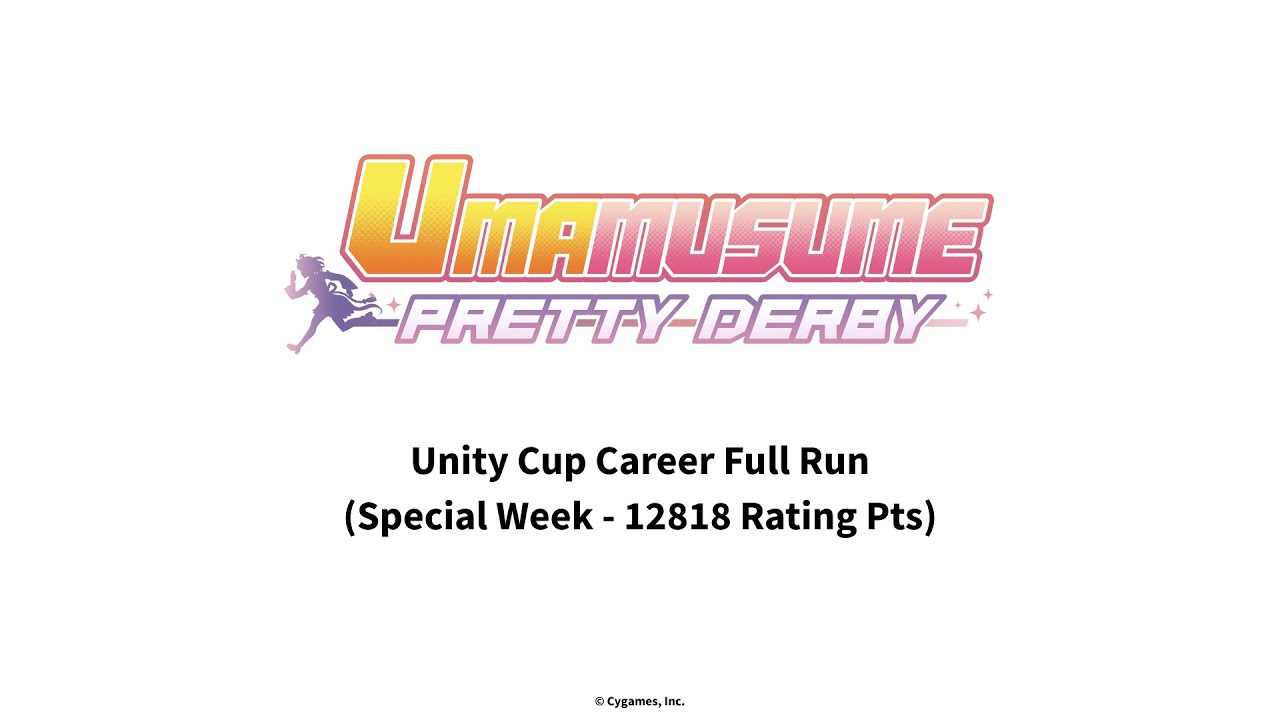 [PC/Steam] Umamusume: Pretty Derby - Unity Cup Career Full Run (Special Week - 12818 Rating Pts)