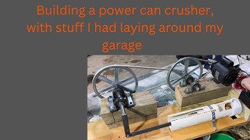 Building an electric powered can crusher.