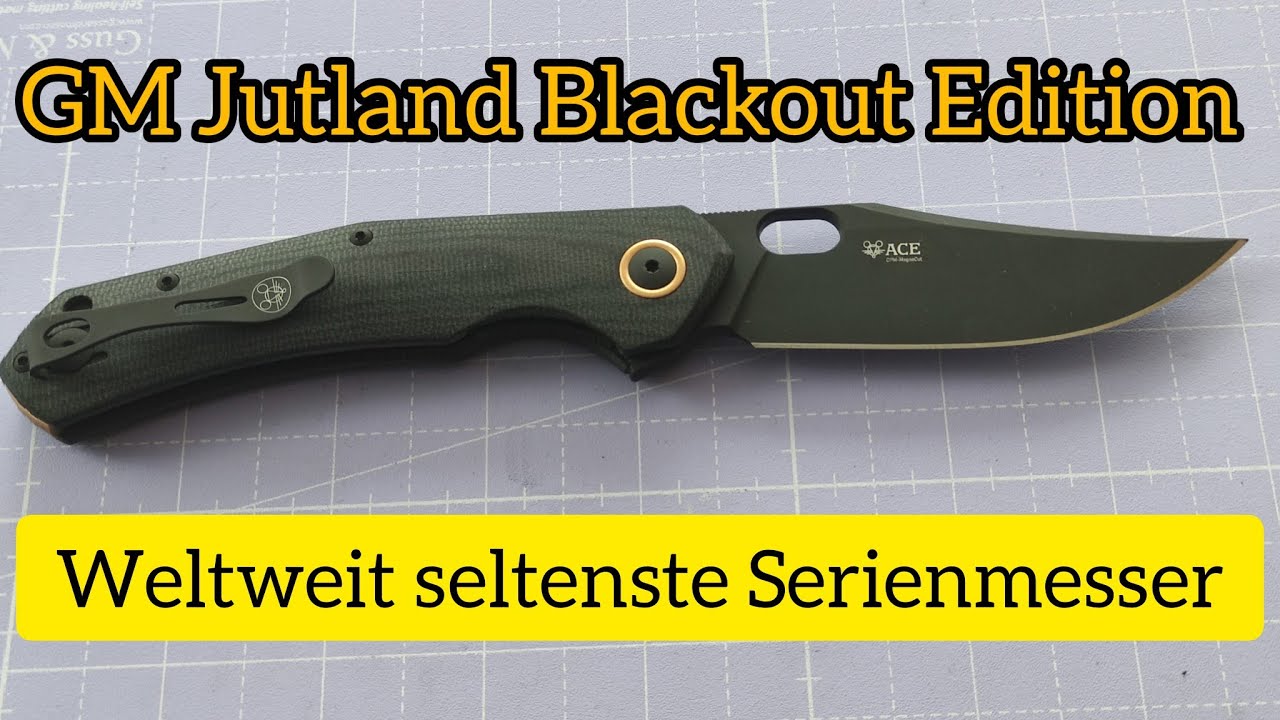 Eins der seltensten Serienmesser der Welt /Giantmouse ACE Jutland "Blackout Edition"