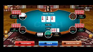 4 OF A KIND 3333 . BIG CASH POKER GAME PLAY KURSHID GREEN 2.0 #short #bigcash #tricks #games screenshot 5