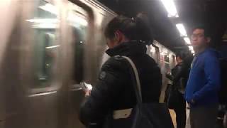 MTA NYCT IND 8th Ave Line RARE: R-160/A E Train/R-68/A A Train Enter Port Authority