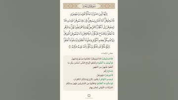 السراج في بيان غريب القران سورة الممتحنة 6 مع تلاوة الشيخ سعد الغامدي