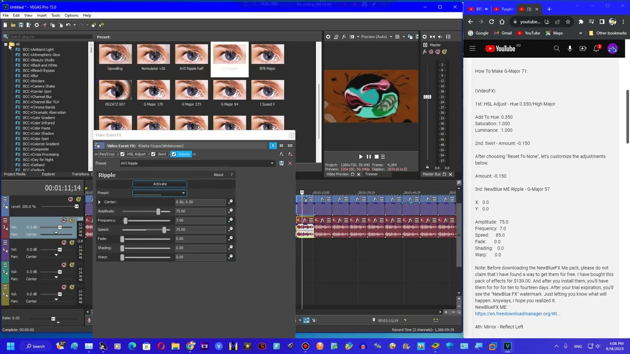 How to make My Super Ultimate Effects Part 1 on Sony Vegas
