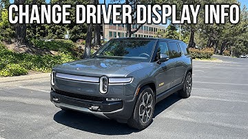 Rivian R1S/R1T How To Change Driver Display Data