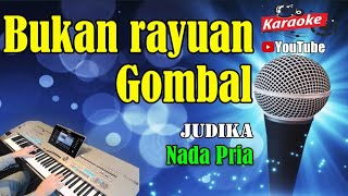 BUKAN RAYUAN GOMBAL - Judika [ KARAOKE HD ] Nada Pria