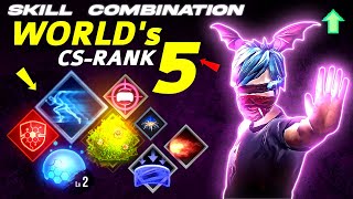 World's Best CS rank Skill Combination In Free Fire | Best Character Combination in Free Fire