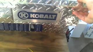 Kobalt Side Mount Truck Tool Box Unboxing
