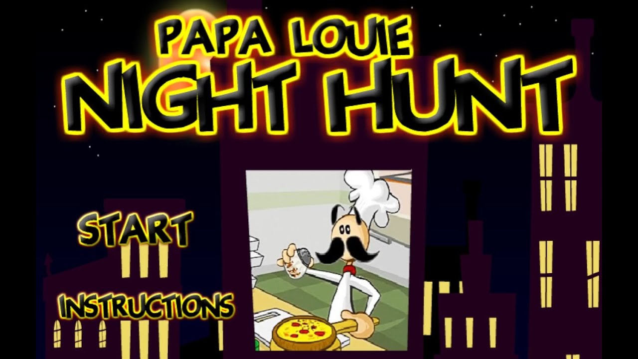 Papa Louie Night Hunt 2 - Papa Louie Games