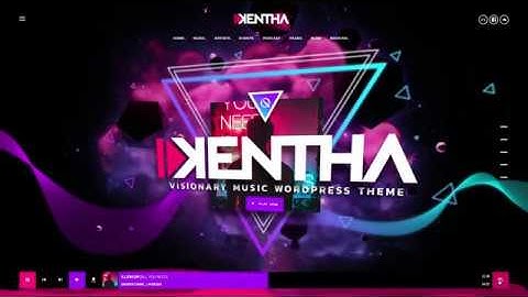 Kentha - Visionary Music WordPress Theme