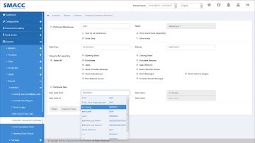 Inventory - Reports - Inventory - Inventory Transaction Summary