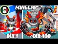 ¡Sobreviví 100 DÍAS como CATNAP MALVADA en Minecraft HARDCORE!