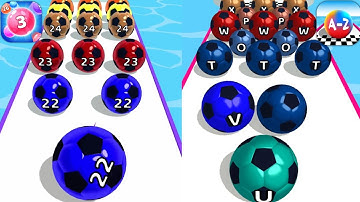 Marble Run 3D Vs A-Z Run  | Max All Level iOS  Gameplay