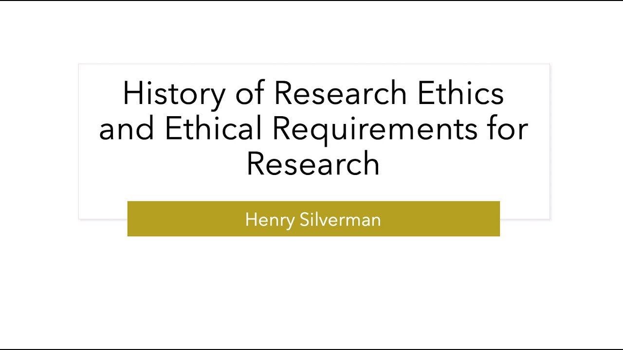 clinical research ethics history