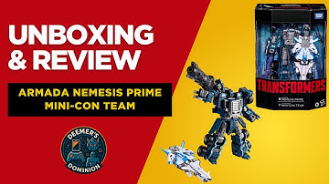 Transformers / Unboxing & Review / Hasbro Takara Tomy Armada Nemesis Prime MiniCon Set