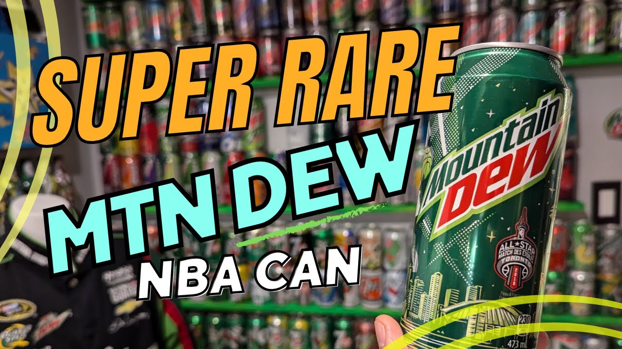 Very rare NBA Mountain Dew can design review