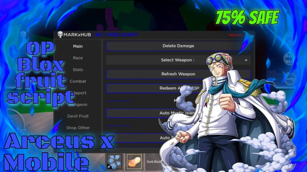OP Blox Fruit Script Arceus X Mark X Hub Update