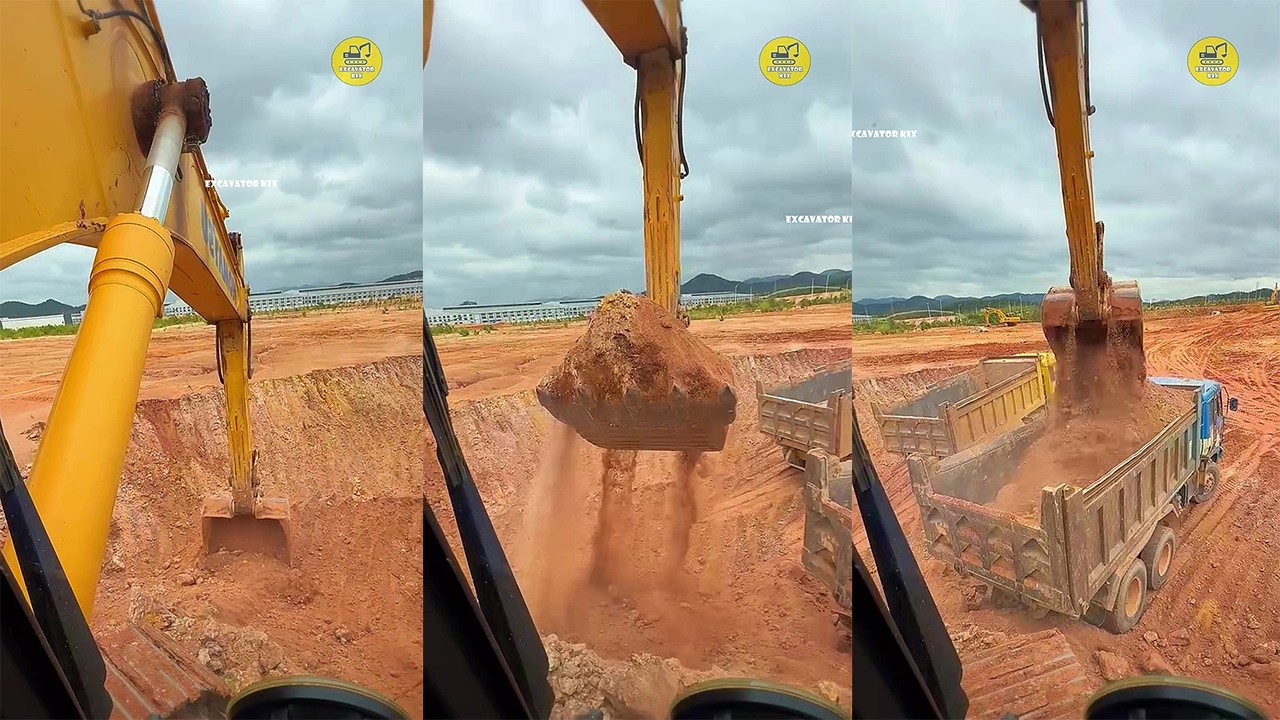 How To Excavators Load Soil Onto Trucks Professionally P1644