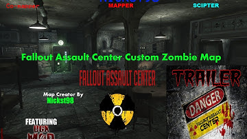 call of duty waw FALLOUT ASSAULT CENTER Custom Zombie Solo  gameplay BurningLightSworn & killingerk