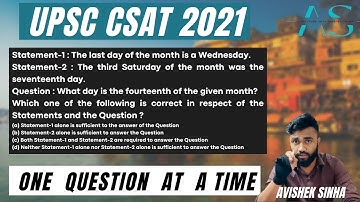 What day is the fourteenth of the given month? | UPSC CSAT 2021 | AVISHEK SINHA |