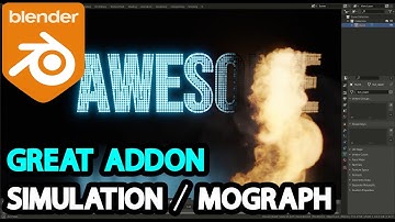 Blender Addon For Motion Graphics & Simulation l MographFX