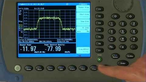 Agilent N9344C Demonstration Guide Video