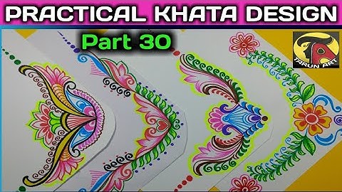 Border and corner design on paper for student