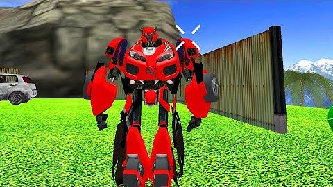 Flying Robot Car Simulator: Real Rope Hero Game #1 - Android Gameplay 2021