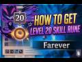 FASTEST WAY TO GET LEVEL 20 SKILL RUNES | FAREVER