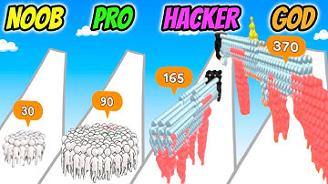 Human Rifle - NOOB vs PRO vs HACKER vs GOD